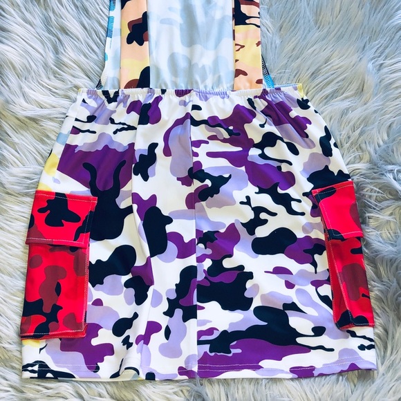 Camo Overall Mini Dress - Picture 2 of 2